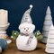 Northlight Frosted Sequined Christmas Snowman Figure - 12" - White and Silver